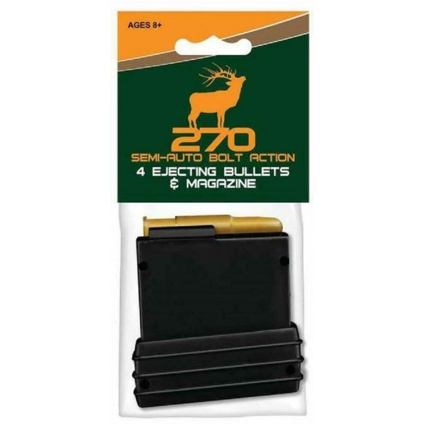 270 Semi-Auto Bolt Action Magazine + 4 Ejecting Shells