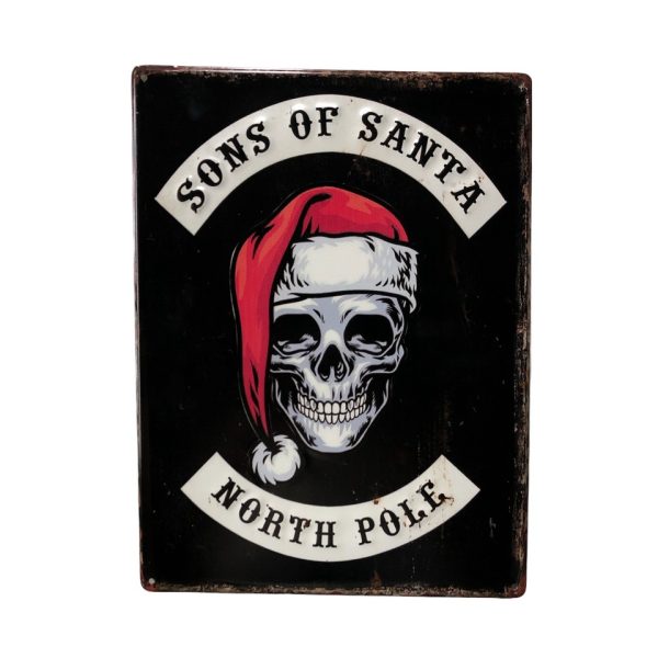 Sons of Santa Bikers North Pole - Metal Sign