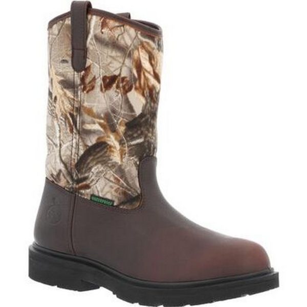 Georgia Boot Men's Camo/Brown Waterproof Leather Boots