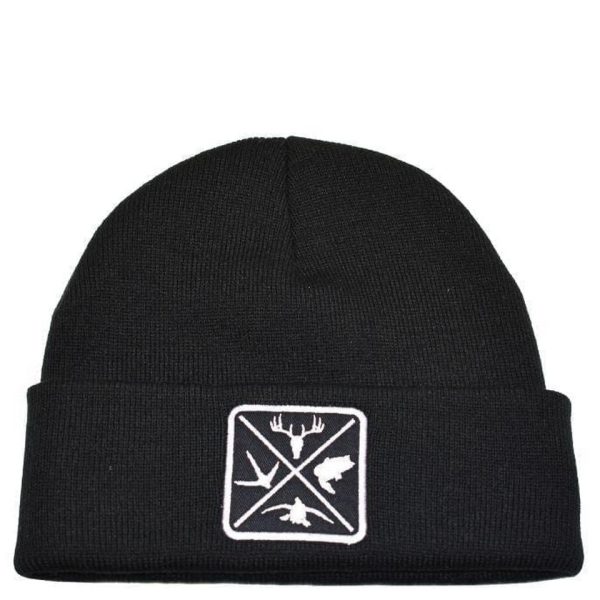 Outdoor Series Knit Black Beanie