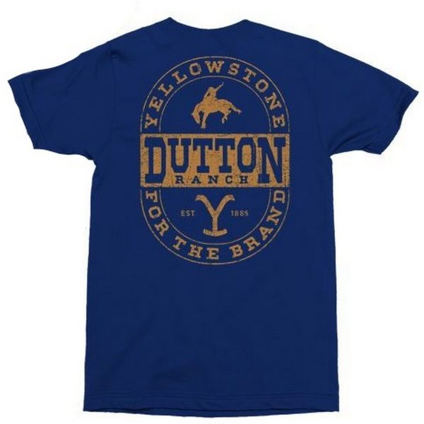 Yellowstone Dutton Ranch Bucking Blue T-Shirt