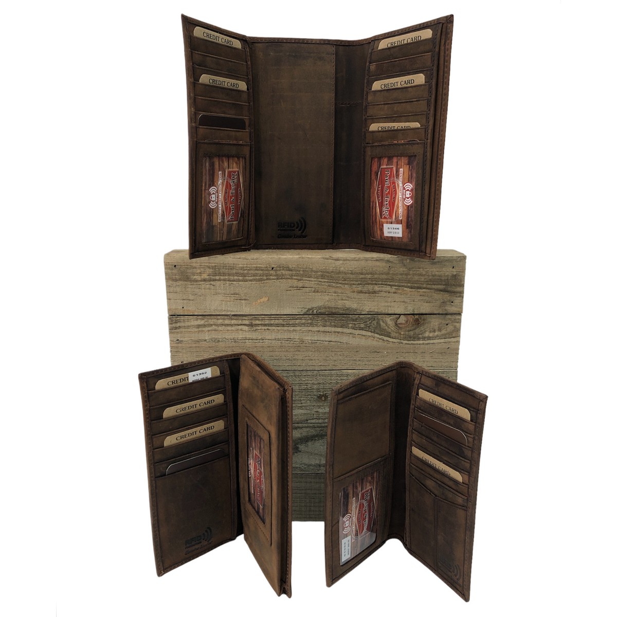 Crazy Horse Leather Roper Wallet