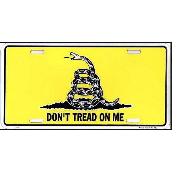 Don't Tread on Me License Plate