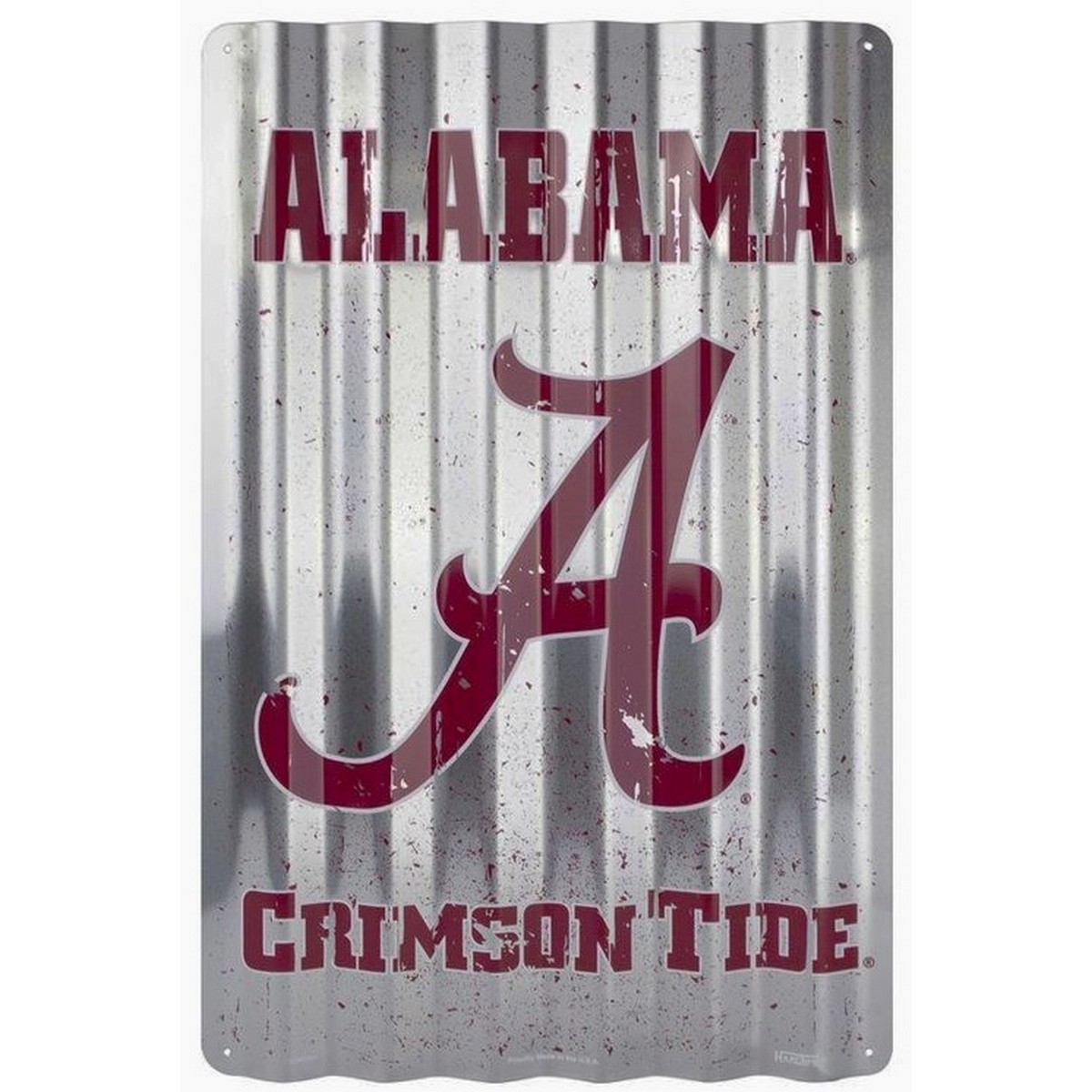 Alabama Crimson Tide Corrugated Sign