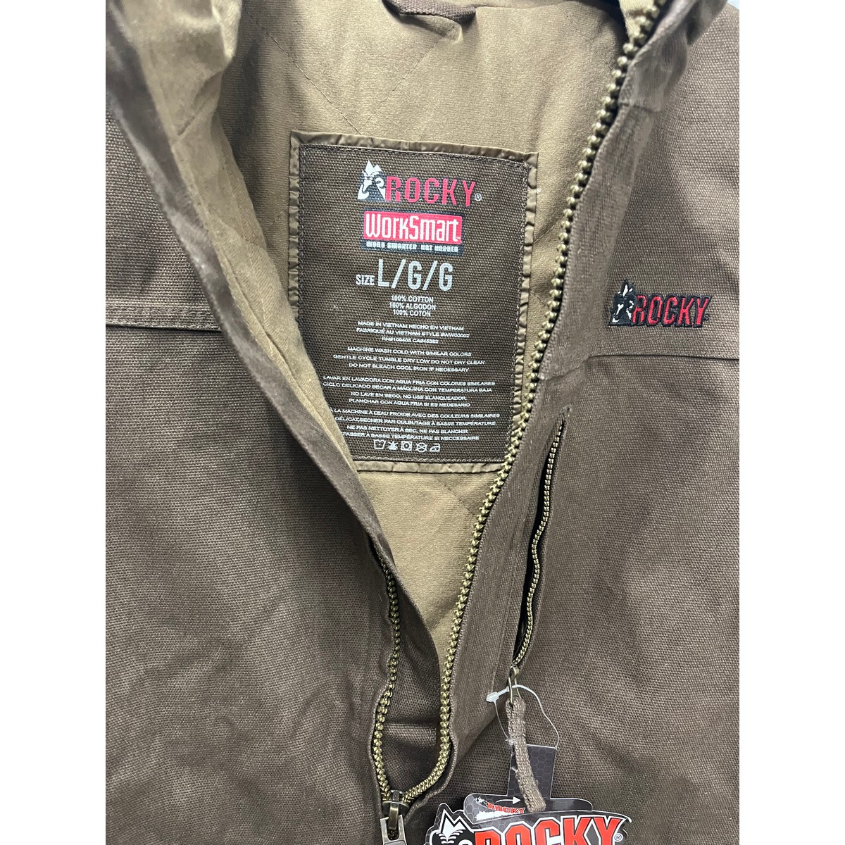Rocky Brown Canvas Vest 5