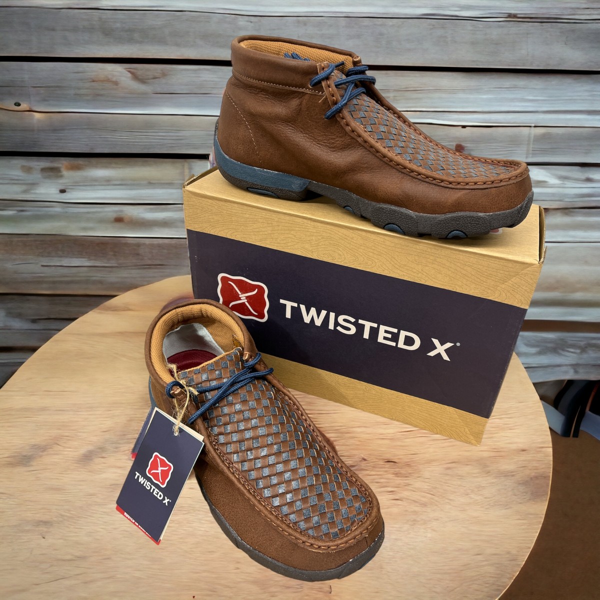 Twisted X Blue Chukka Driving Shoe 1
