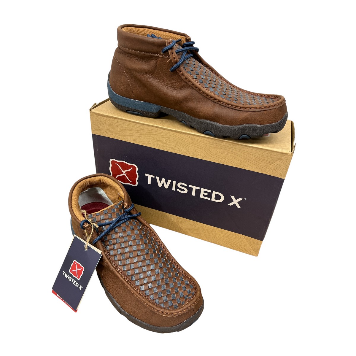 Twisted X Blue Weave Shoes