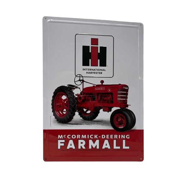 International Harvester Farmall Tractor Metal Sign International Harvester Farmall Tractor Metal Sign