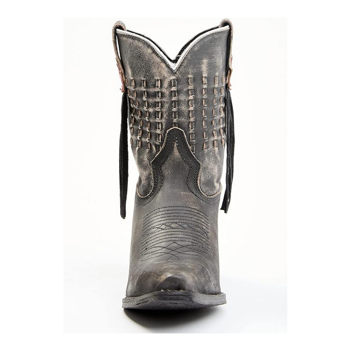 Laredo Women’s Black Distressed Fringe Western Boots d