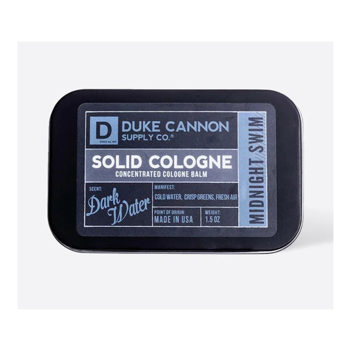 Duke Cannon Midnight Swim Solid Cologne