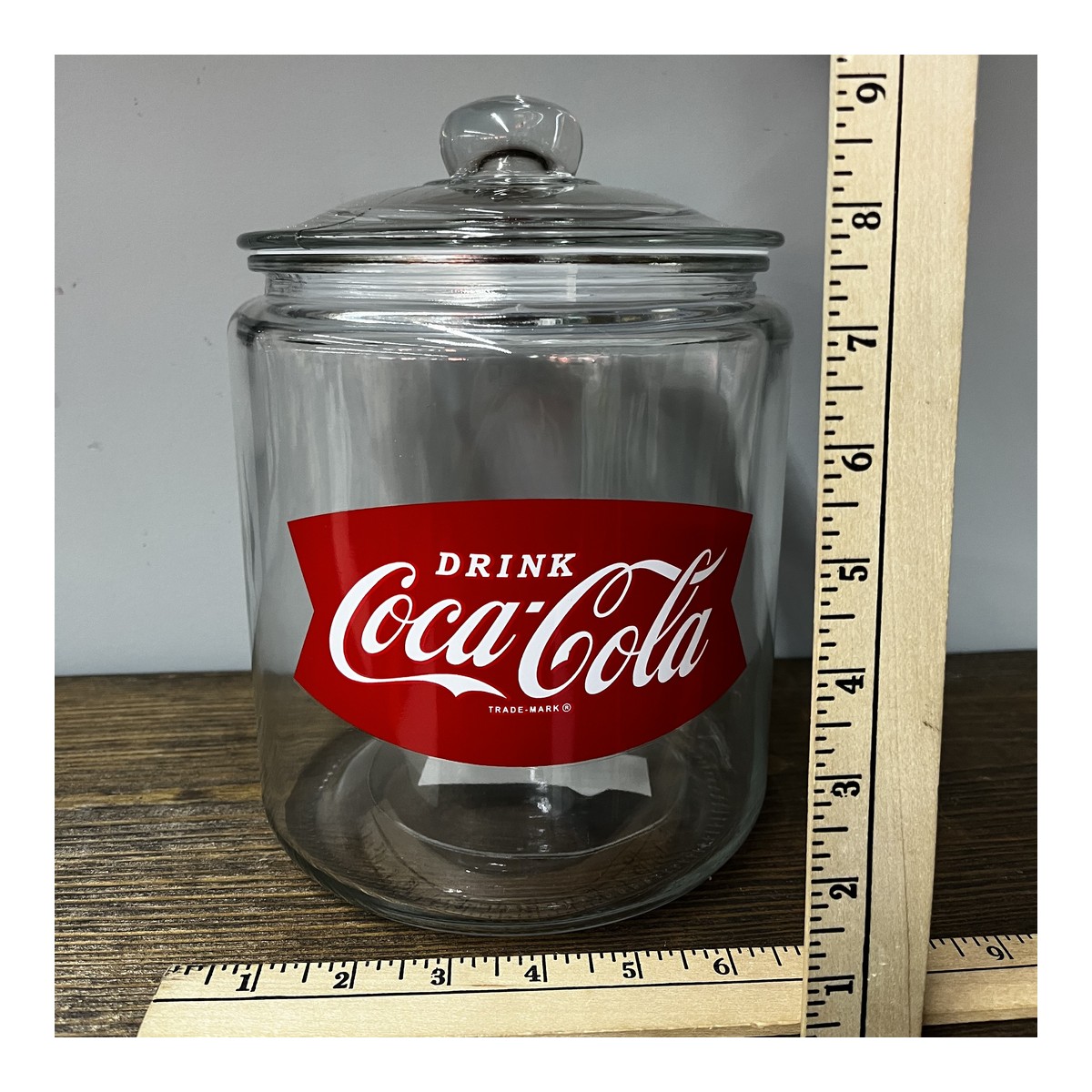 Coca Cola Glass Counter Top Fishtail f