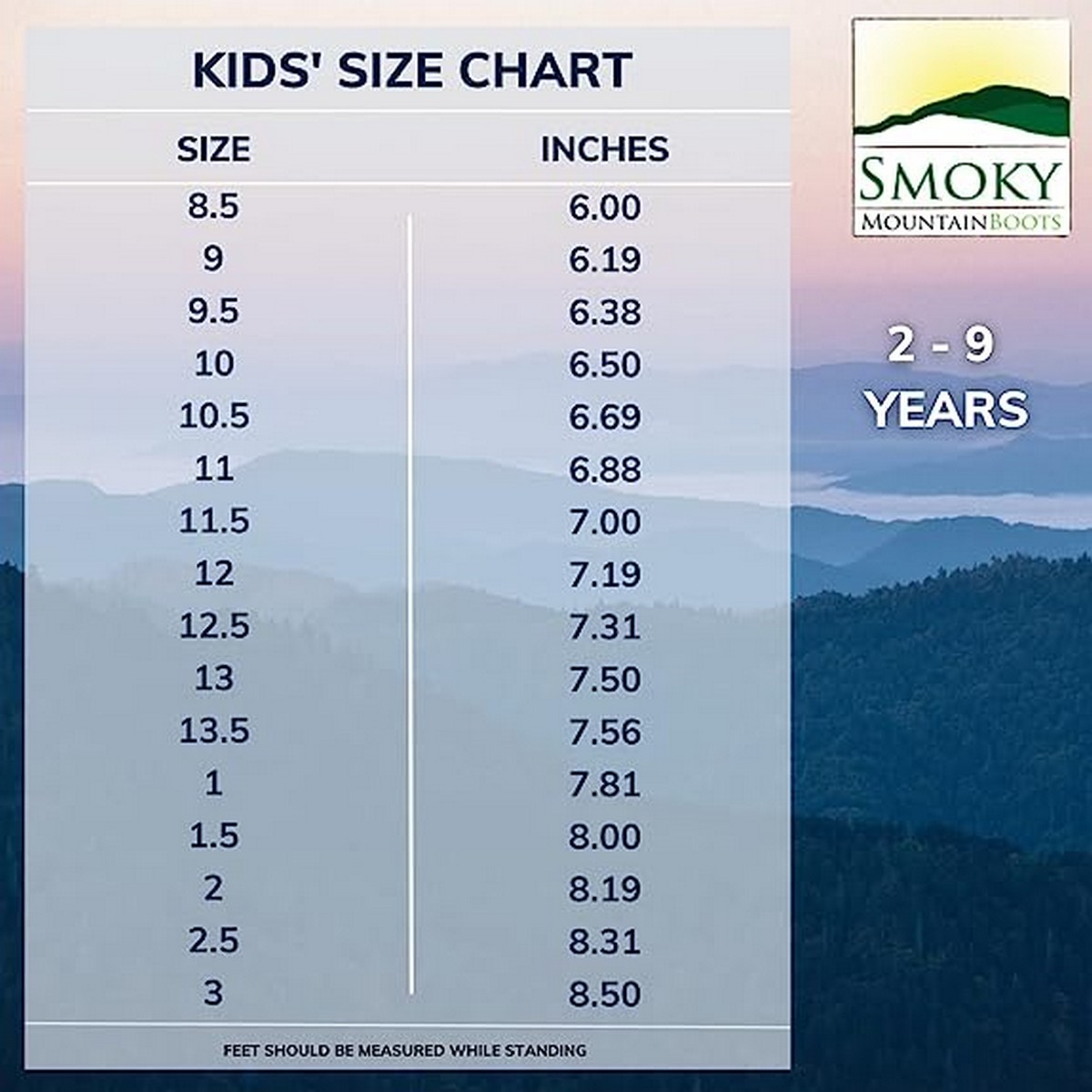Smoky Mountain Kids Brown Wellington 5