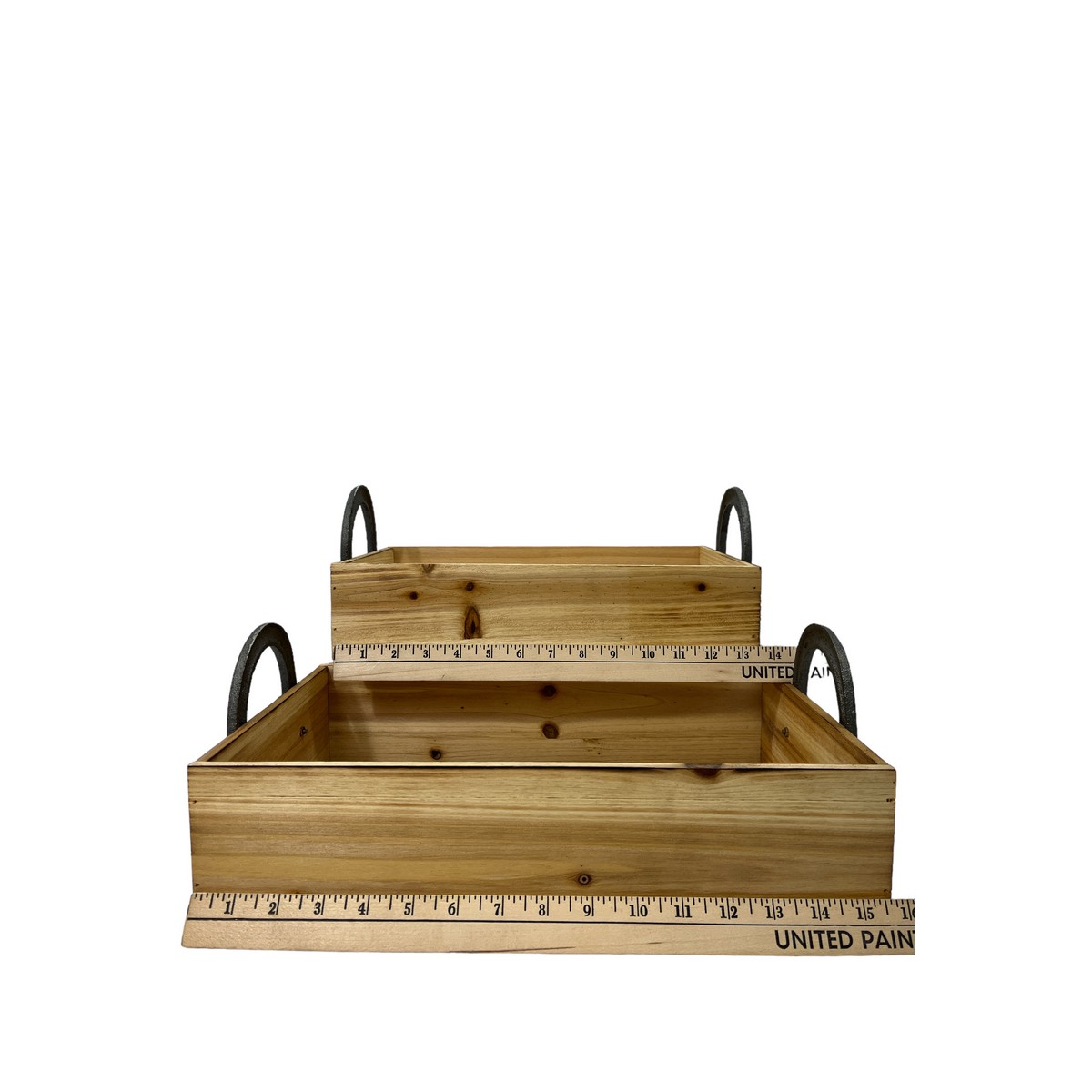Wooden Trays Horseshoe Handles j