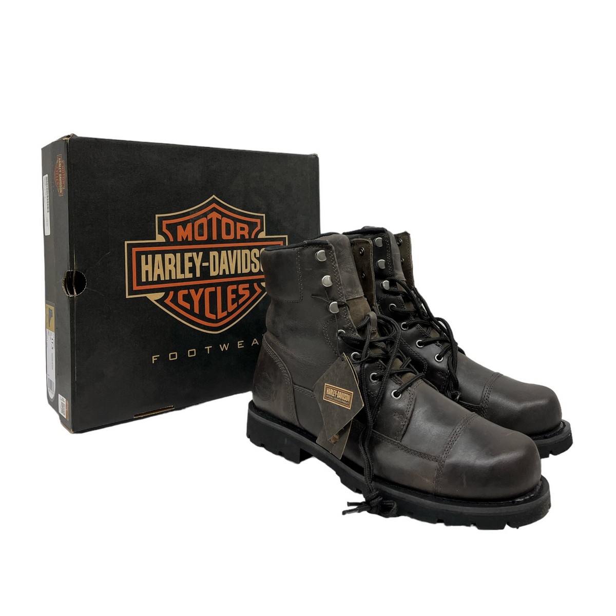 Harley-Davidson Men’s Pearson 8-Inch Waterproof Brown Motorcycle Boots D93796