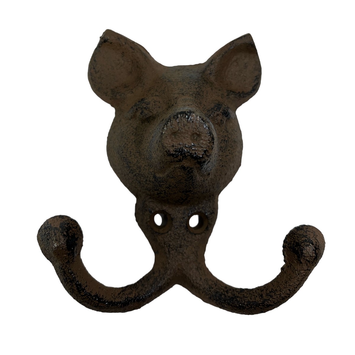 Cast Iron Pig Double Hook