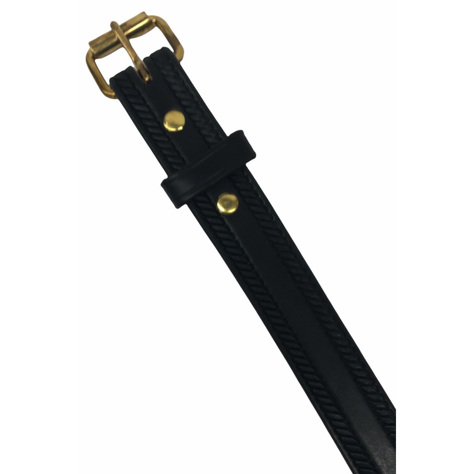 Super Duty Belt with Rope edge (Black) Made by Amish