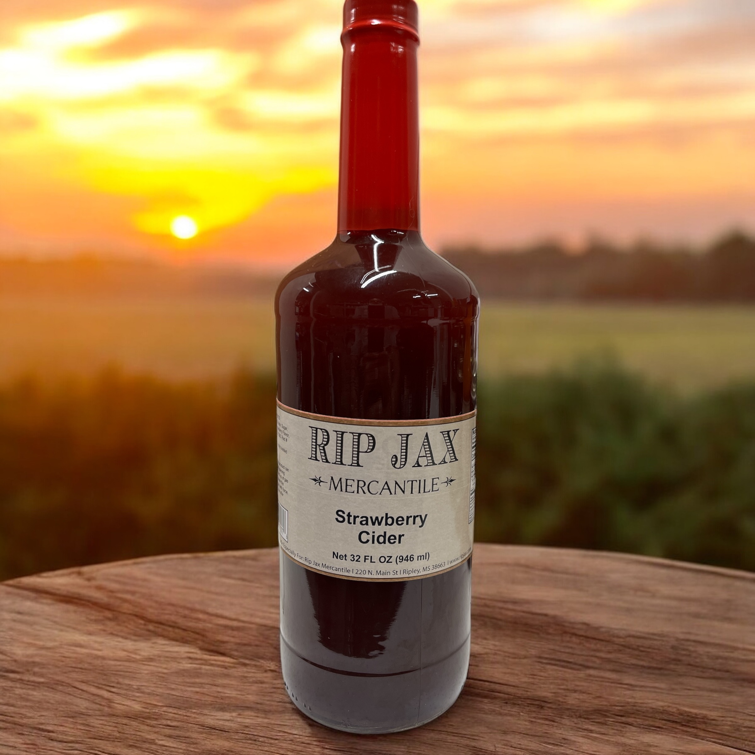 Rip Jax Strawberry Cider sunset
